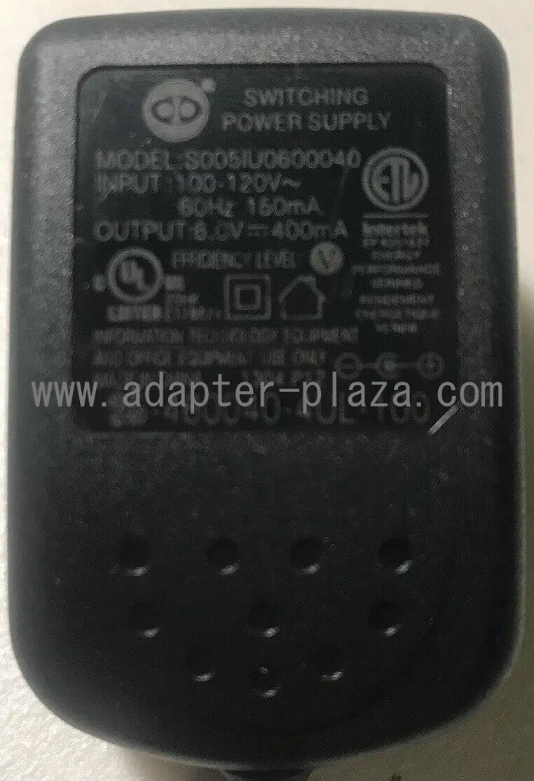 *NEW* AT&T VTECH S005IU0600040 6V 400MA AC/DC POWER SUPPLY ADAPTER for AT&T EL52XXX CL82XXX Vtech CS6429 Mai - Click Image to Close